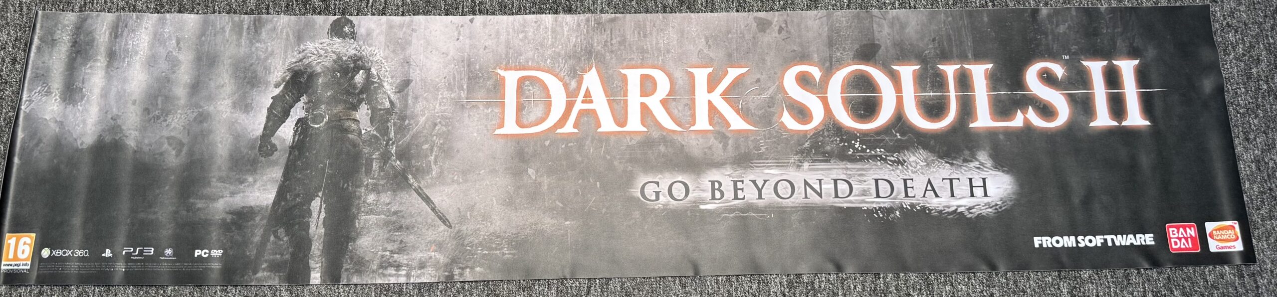 Dark Souls II – Promotiebanner – Go Beyond Death